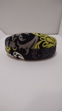 Vera Bradley Floral Print Padded Fabric Headband Black Lime Gray