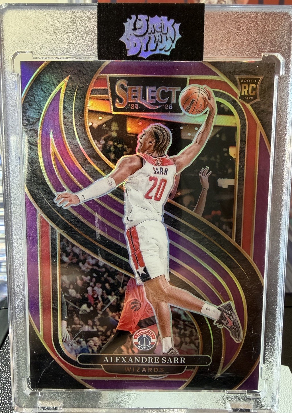 Alexandre Sarr 2024-25 Panini Select - Premier Level #185 Purple Prizm /99 (RC)