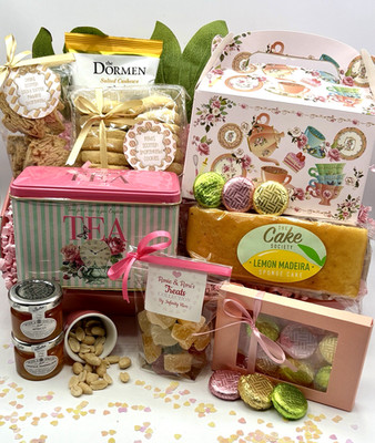 Ladies Afternoon Tea Hamper Gift Box Her Birthday New Home Thank You ...