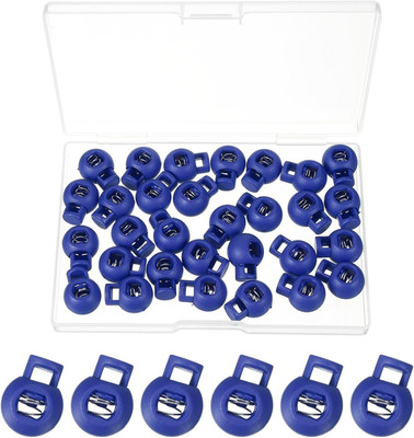Round Cord Lock, Plastic Single Hole Spring Loaded Toggle Stoppers Adjustable...