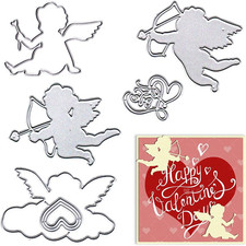 Cupid Die Cuts for Card Making, Valentine'S Day Heart Cutting Dies Metal Templat