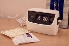 Seiko SD-504C Vintage Alarm Flip Clock Good Working Condition W/Box