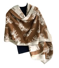 Soft Reversible Pashmina Shawl Wraps for Women - Winter Warm Blanket Scarf, Larg