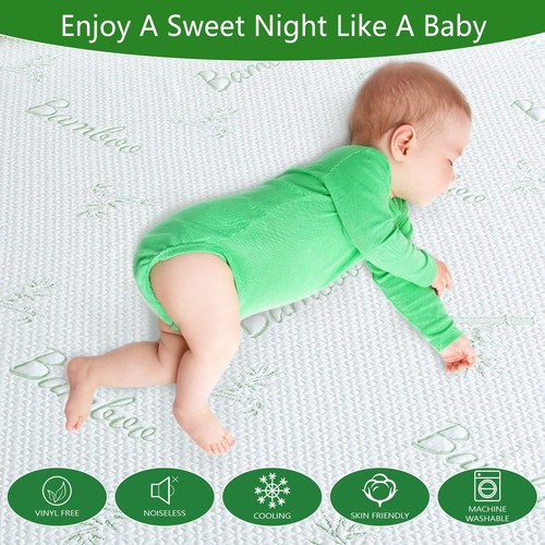 Twin XL Mattress Protector for College Dorm Room Essentials, Back to School B... - Bild 4 von 7