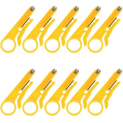 Data Cable Wire Punch Down Cutter Stripper Manual Pliers Tool 10 Stück