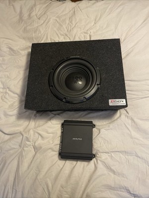 Alpine W10S4 10 Inch Subwoofer Built Into Box For Jeep wrangler And 250w amp