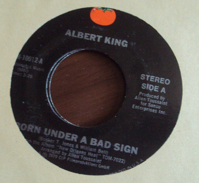 ALBERT KING Born Under A Bad Sign/I Got The Blues 7'' 45 late-70's blues Tomato