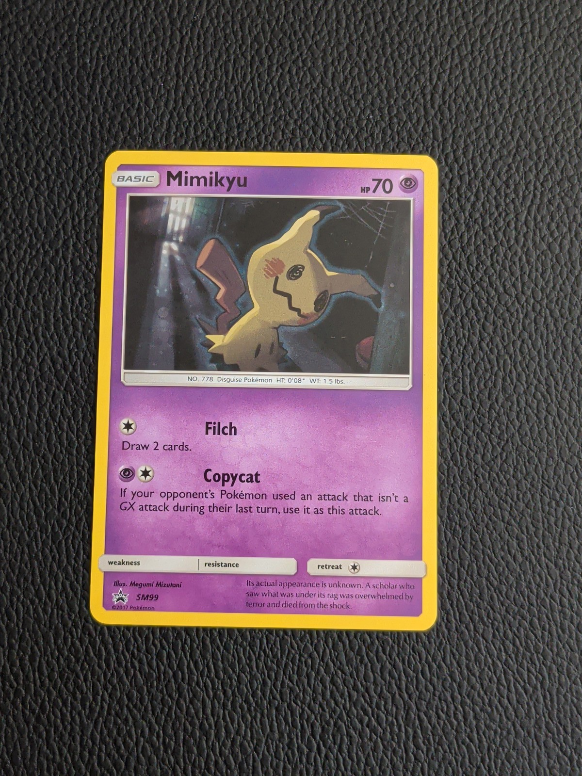 Pokemon Mimikyu SM99 - SM Black Star Promos