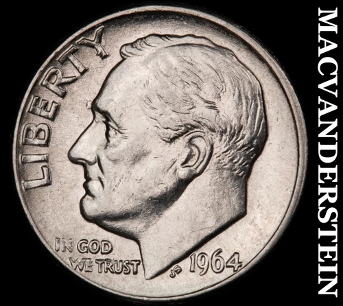 1964-D Roosevelt Dime- Silver- Scarce Better Date No Reserve #J4995