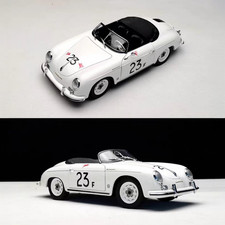 AUTOart 1/18 Porsche 356A Speedster #23F Convertible White Diecast Model 77865