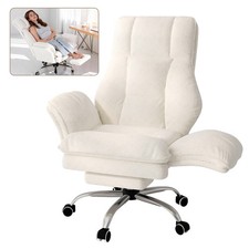 Big And Tall Office Chair Ergonomic Computer Chair With Footrest Flip Armrests