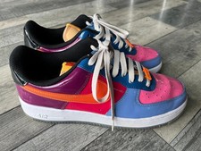 Undefeatd Nike Air Force 1 Low Trainers UK 8.5 Total Orange
