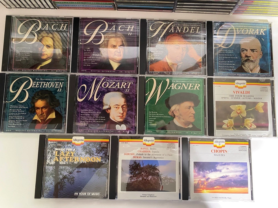 Wholesale Lot 100 + Classical Music CDs Mozart Bach Symphonie Vivaldi EX CBS Foto 2 de 4