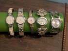 Lot Of 5 Vintage Womens Cuff Quartz Fashion Watches Untested — photo 1