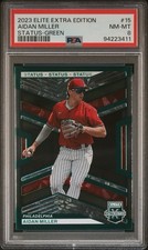 2023 Panini Elite Extra Edition - Aidan Miller #15 Status Green /499 (RC)
