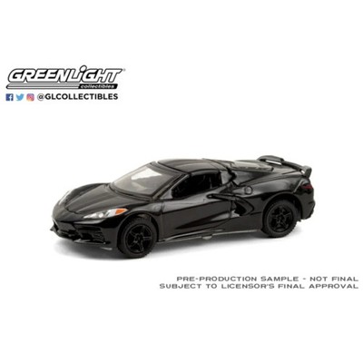 2020 Chevrolet Corvette C8 Stingray - Black Bandit Series 24 1:64 GreenLight M