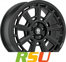 Sparco Sterrato matt black 8x17" ET35 LK5 108 ML 63.4 Alufelgen 17 Zoll