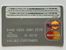 Walmart Money Card▪️Debit Card▪️Not Credit Card▪️Exp 02/2015▪️Activation Sticker