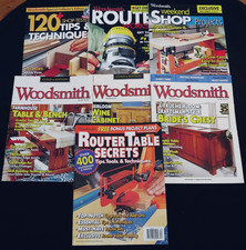 WOODSMITH Magazines: Lot of 7 - 2006 thru '15 - SPECIALS, Carpentry, Router, DIY
