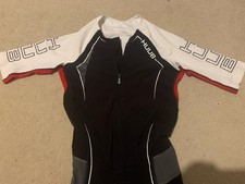 HUUB Anemoi Aero Tri Suit – Long Course – Full Zip – White – Excellent – Size M