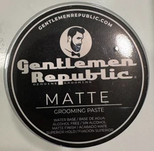Gentleman Republic Matte Grooming Paste – 8 oz (Large)
