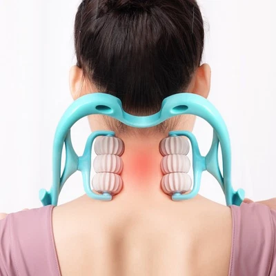 Multifunctional Manual Six-wheel Neck Massager Massage Relieve Roller Massage To - Image 1 of 4