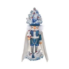 Kurt Adler 18-Inch Hollywood 7 Swans Swimming Nutcracker, Blue