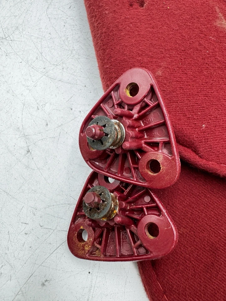 1993 Plymouth Acclaim Pair Of Sunvisors Sun Visors OEM Red/Maroon Foto 4 de 4