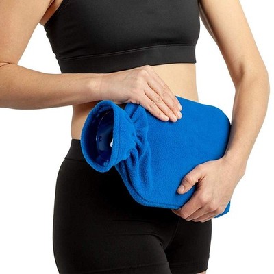 Carex Hot Water Bottle With Cover, Rubber - Heat Therapy and Cold Therapy - F...