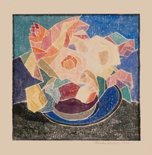 Blanche Lazzell: June Roses 22x30 Archival Quality Fine Art Print