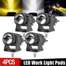 4x Led Work Light Bar Pods Fog Driving Spot Offroad Suv Car Truck Yellow White