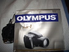 OLYMPUS IS-1 35MM FILM CAMERA w/35-135MM ED Lens W IS/L A-200 CONV, CAP  FILTER