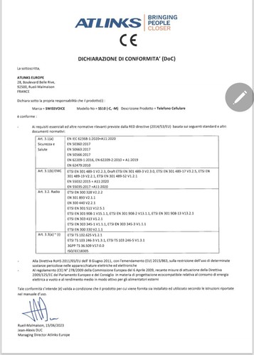 Smartphone Swissvoice S510-M nero, con menù semplificato per anziani. - Foto 10 di 10