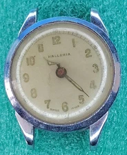 C1706 mens Halleria Military Field Manual Wind Vintage Watch Parts lot