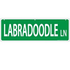 Imagine This Labradoodle Street Sign