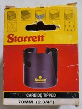 Starrett 2-3/4" (70mm) Carbide-Tipped Fast Cut Hole Saw MPH0234 *See description