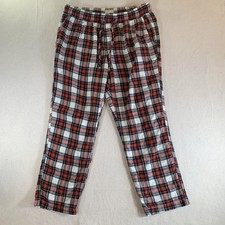 J Crew Flannel Pajama Pants Mens Large Scotch Plaid 100 Cotton