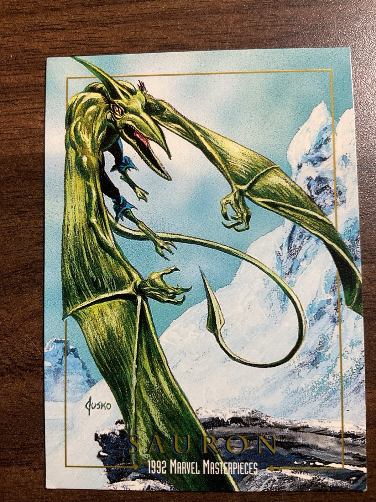 1992 SkyBox Marvel Masterpieces Sauron #76 Base Card