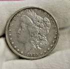 1880 O US Morgan Silver Dollar $1 VF (Cleaned)