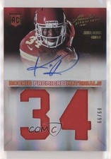2013 Panini Absolute Jumbo Jersey Number Signatures 89/99 Knile Davis Auto fm0