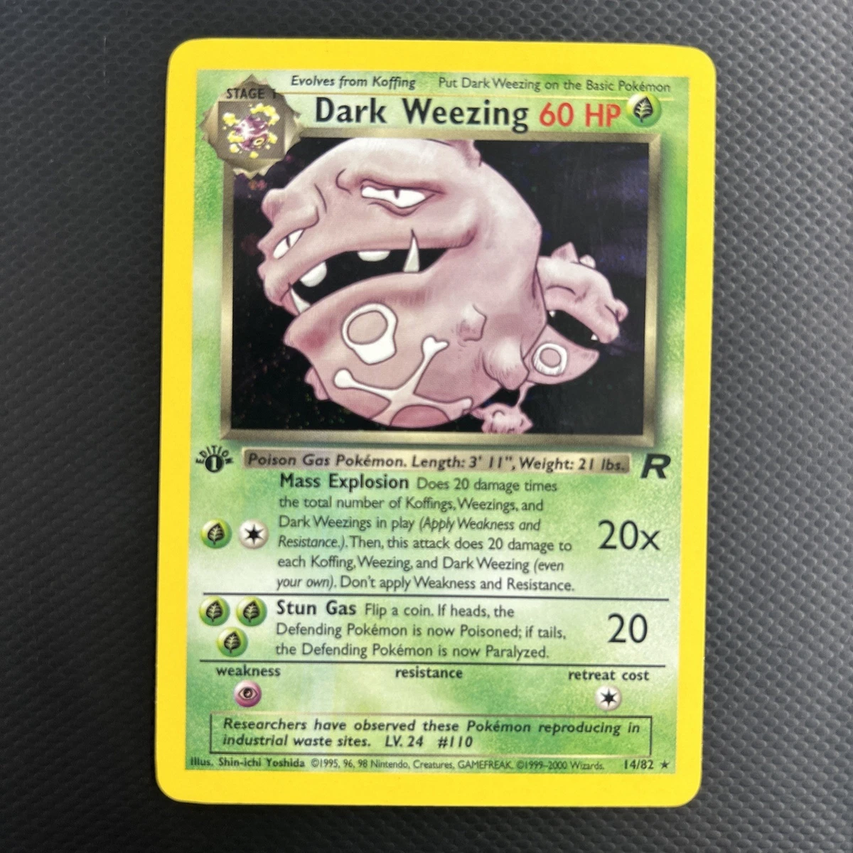 わるいマタドガス 旧裏面 ARS10 DARK WEEZING-HOLO PSA Dark Weezing
