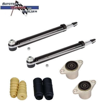 2x STOSSDÄMPFER + DOMLAGER + PROTECTION KIT HINTEN FÜR AUDI A6 / A6 AVANT
