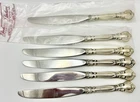 Lot Of 6 Vintage Gorham Chantilly Sterling Handle 9” Knife, Stainless Blade