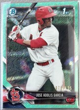 Adolis Garcia 1st Bowman Chrome Aqua Shimmer #/125 - 2018 Bowman (BCP121)