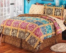Bologna Jewel Bedding Set in Multi-Color - Full