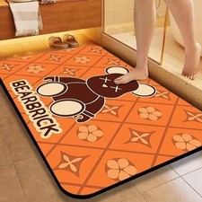 Fashionable, absorbent, non-slip, cute violent bear silicone floor mat