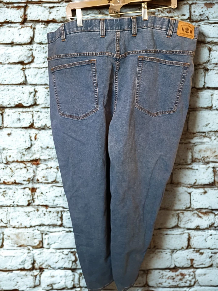 Harbor Bay Big & Tall Men's Blue Jeans 46x30 - Image 2 of 4
