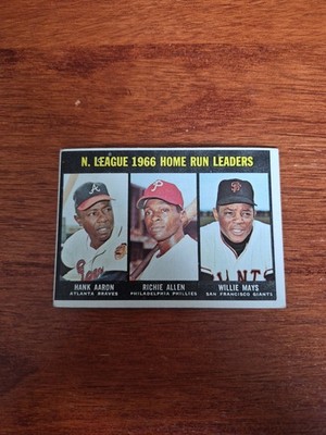 1967 Topps Hank Aaron Willie Mays Richie Allen Leaders #244 C009834