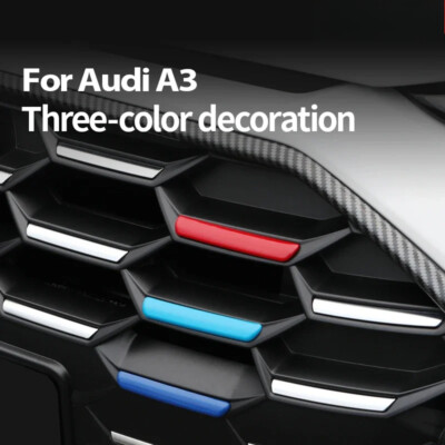 Frontgrill Streifen Aufkleber für Audi A3 8Y 2021-23 Sline - Kleb-Montage