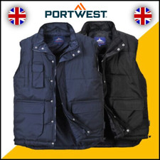 Portwest Classic Lined Gilet Multi-Pocket Shower-Proof Work Bodywarmer S415 UK